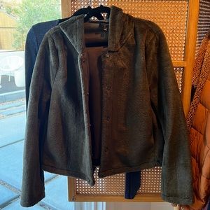 Line & Dot Faux Fur Jacket